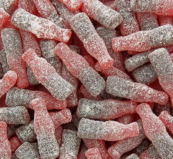 Bouteilles Cherry cola sucrées(100g)