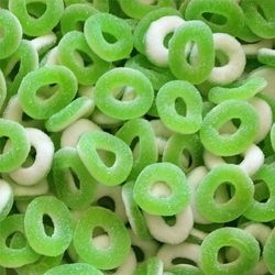 Anneaux sucrés goût POMME (100g)