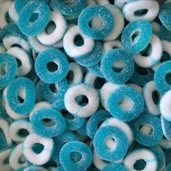 Anneaux sucrées goût framboise ( 100g)